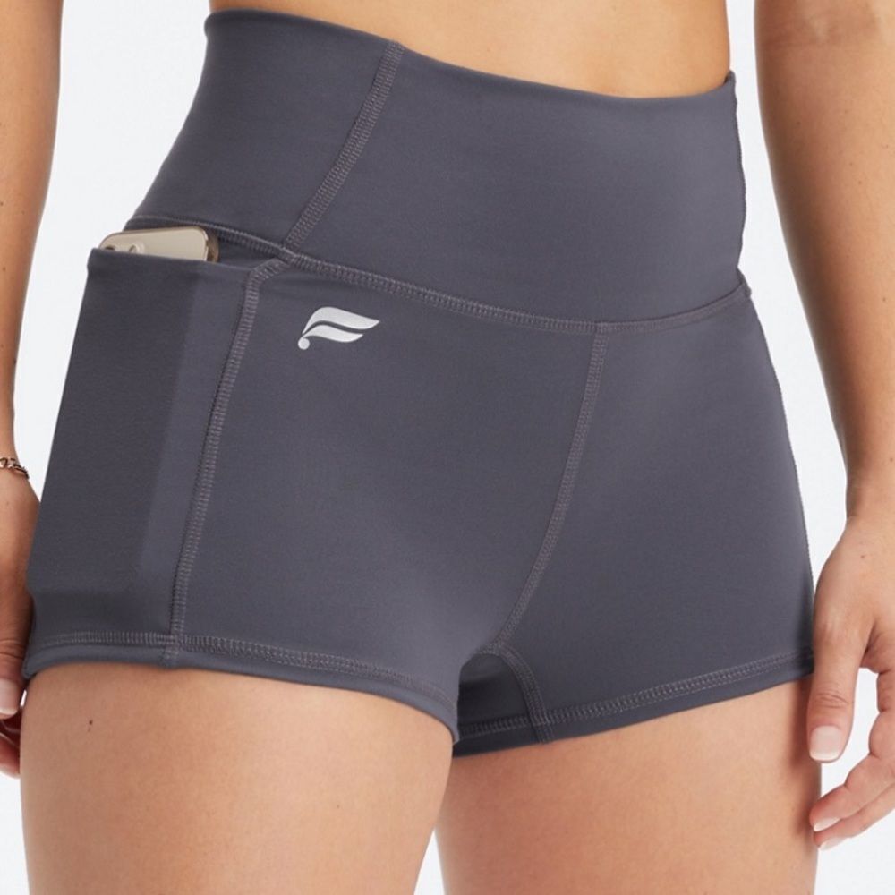 Fabletics Oasis PureLuxe High-Waisted‎ 2'' Short 2X Pewt “NWT IN PACKAGING “